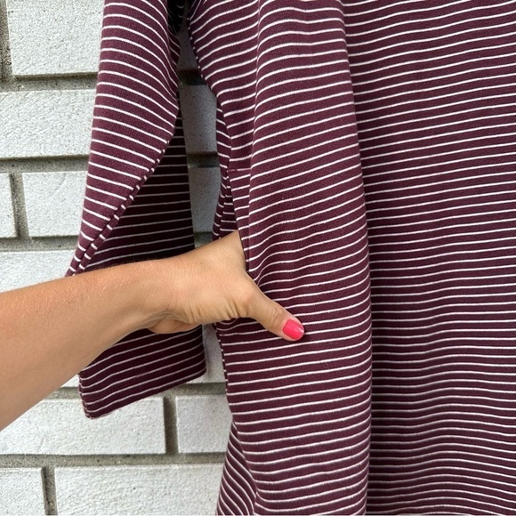 Duluth Trading Ponte Pro Tunic Red Stripe Pockets Moisture Wicking Plus - Picture 11 of 12